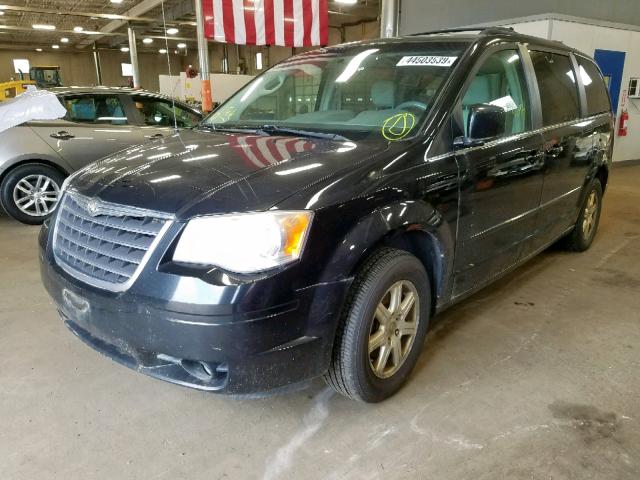 2A8HR54P58R777183 - 2008 CHRYSLER TOWN & COU BLACK photo 2