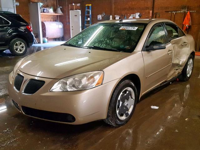 1G2ZF57B384117350 - 2008 PONTIAC G6 VALUE L GOLD photo 2