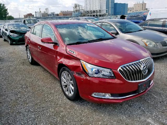 1G4GB5G35EF157075 - 2014 BUICK LACROSSE RED photo 1