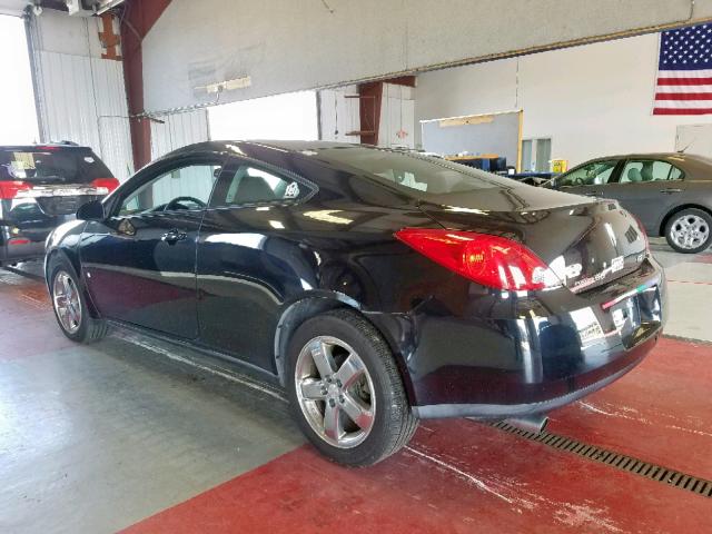 1G2ZH17N084116377 - 2008 PONTIAC G6 GT BLACK photo 3