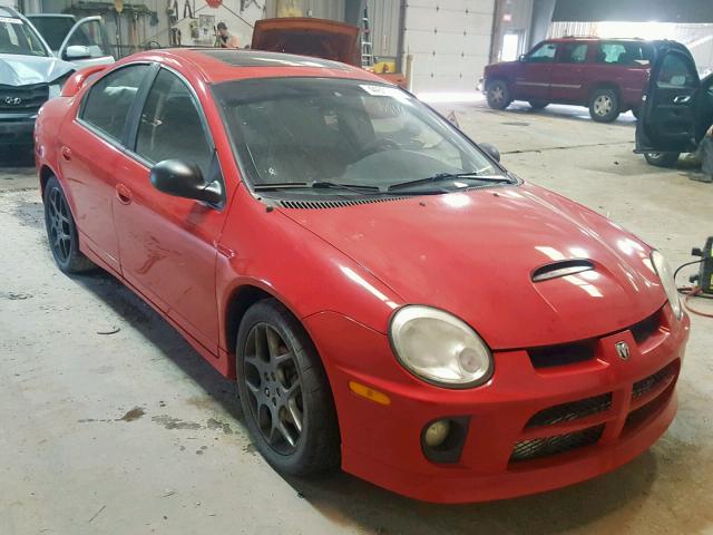 1B3ES66S84D502766 - 2004 DODGE NEON SRT-4 RED photo 1