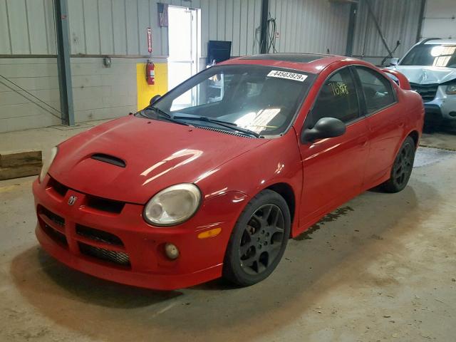 1B3ES66S84D502766 - 2004 DODGE NEON SRT-4 RED photo 2