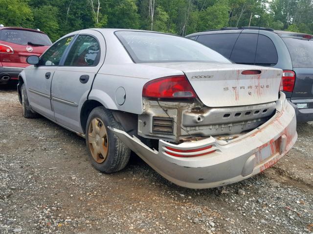 1B3EL36XX3N516992 - 2003 DODGE STRATUS SE SILVER photo 3