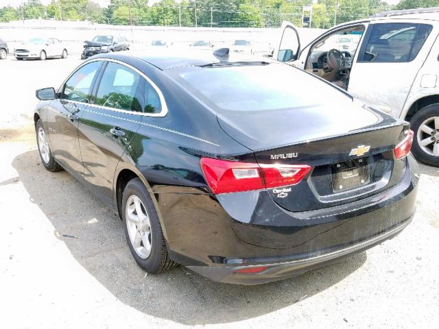 1G1ZB5STXJF291037 - 2018 CHEVROLET MALIBU LS BLACK photo 3