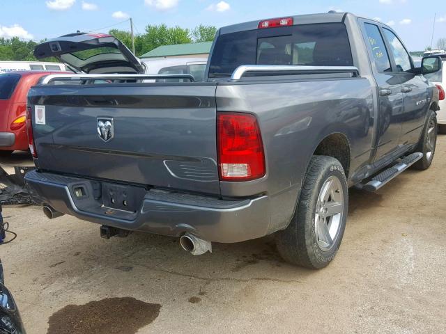 1C6RD6HT8CS333527 - 2012 DODGE RAM 1500 S GRAY photo 4