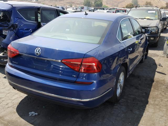 1VWAT7A39GC036823 - 2016 VOLKSWAGEN PASSAT S BLUE photo 4