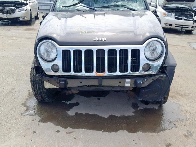 1J4GL58K45W725947 - 2005 JEEP LIBERTY LI GRAY photo 7