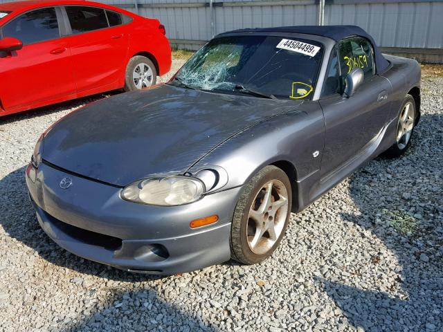 JM1NB353130312062 - 2003 MAZDA MX-5 MIATA BLUE photo 2