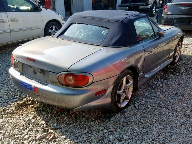 JM1NB353130312062 - 2003 MAZDA MX-5 MIATA BLUE photo 4