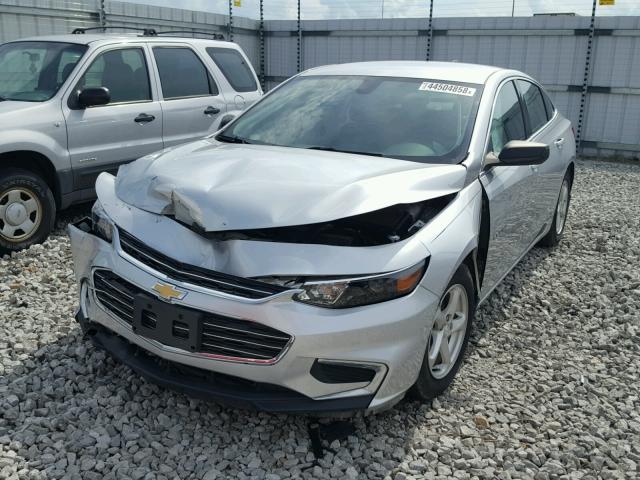1G1ZB5ST9HF136585 - 2017 CHEVROLET MALIBU LS SILVER photo 2
