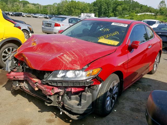 1HGCT1B88EA009190 - 2014 HONDA ACCORD EXL RED photo 2