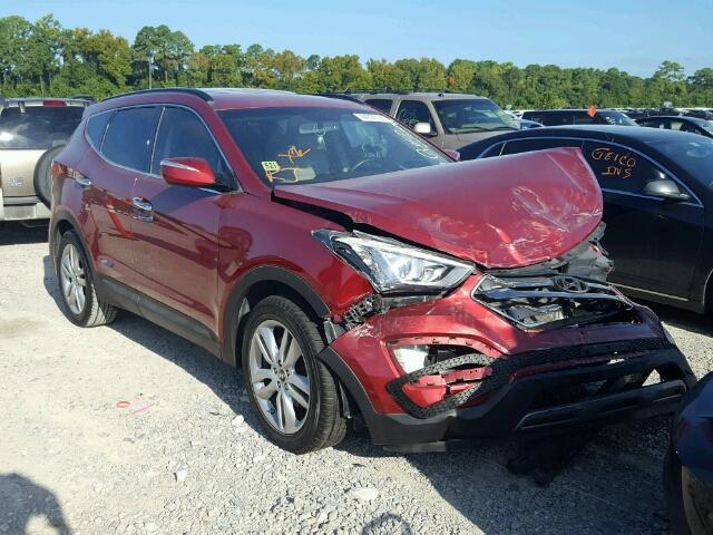 5XYZU3LA1EG200985 - 2014 HYUNDAI SANTA FE S RED photo 1