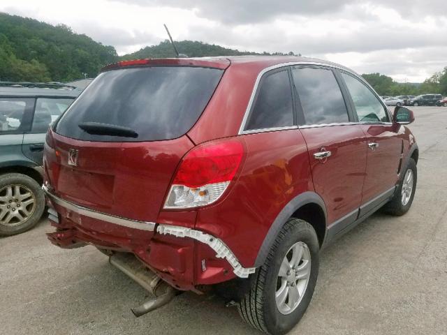 3GSCL33P68S685595 - 2008 SATURN VUE XE RED photo 4