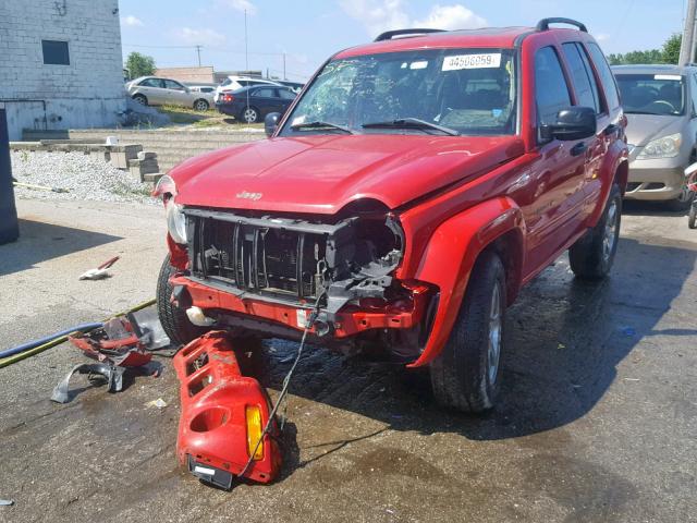 1J4GL58KX3W609780 - 2003 JEEP LIBERTY LI RED photo 2