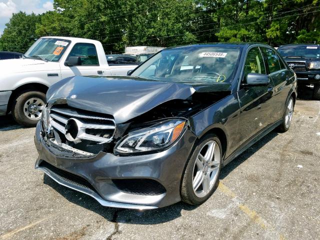 WDDHF5KB0EA906931 - 2014 MERCEDES-BENZ E 350 GRAY photo 2