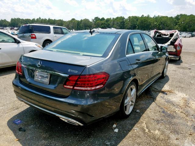 WDDHF5KB0EA906931 - 2014 MERCEDES-BENZ E 350 GRAY photo 4