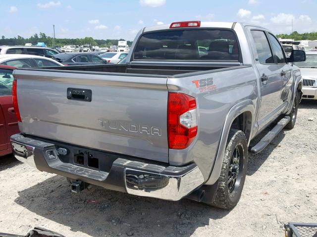 5TFEM5F12HX114866 - 2017 TOYOTA TUNDRA CRE SILVER photo 4