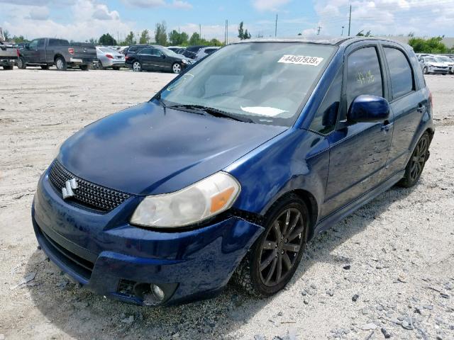 JS2YA5A55B6300260 - 2011 SUZUKI SX4 BLUE photo 2