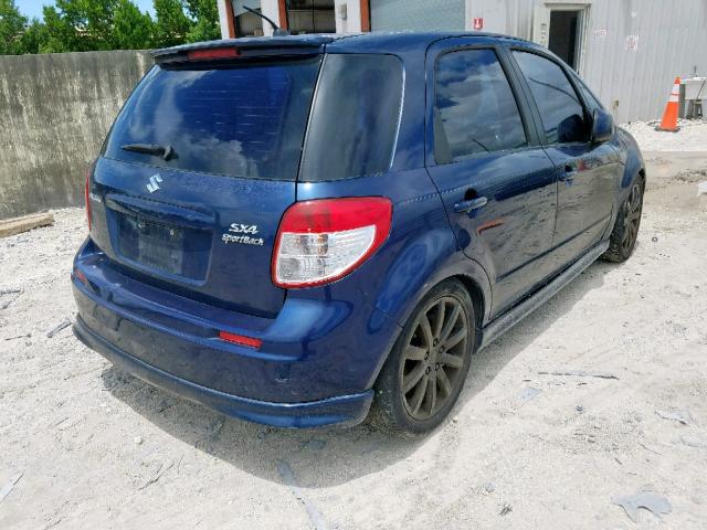 JS2YA5A55B6300260 - 2011 SUZUKI SX4 BLUE photo 4