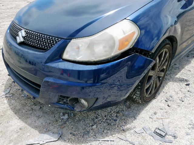 JS2YA5A55B6300260 - 2011 SUZUKI SX4 BLUE photo 9