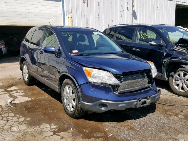 JHLRE48787C120237 - 2007 HONDA CR-V EXL BLUE photo 1