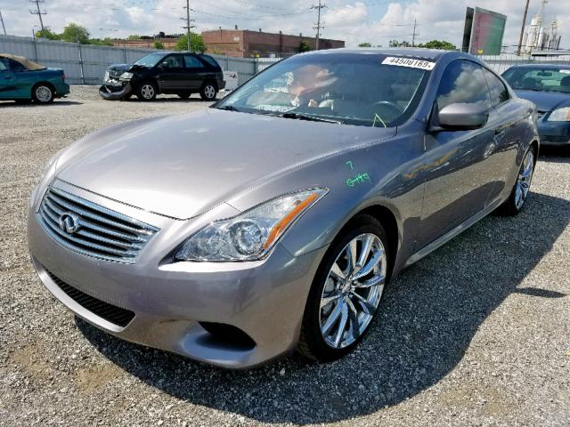 JNKCV64EX8M124206 - 2008 INFINITI G37 BASE SILVER photo 2