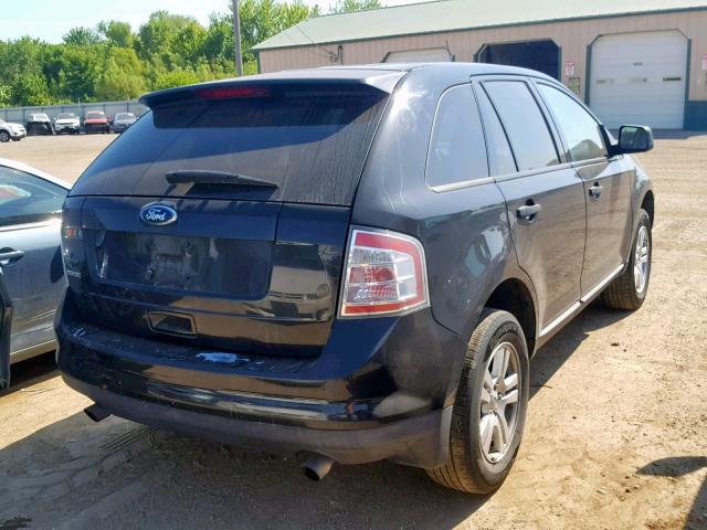 2FMDK36C88BA62962 - 2008 FORD EDGE SE BLACK photo 4