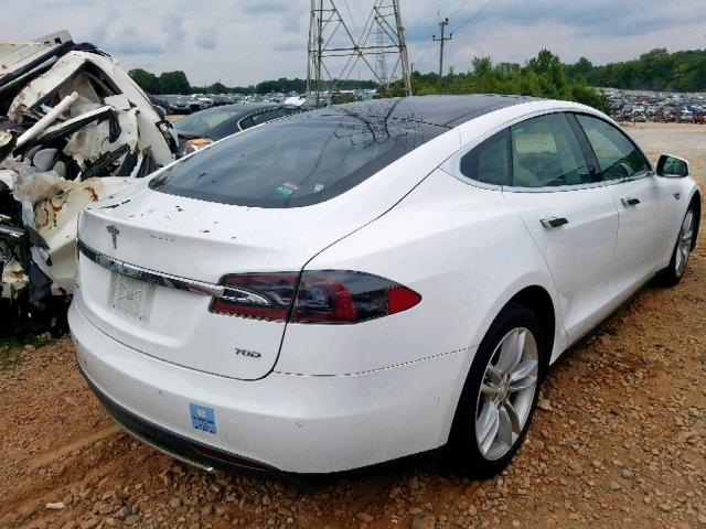 5YJSA1E2XGF120258 - 2016 TESLA MODEL S WHITE photo 4