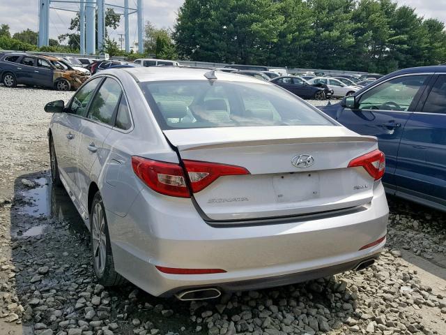 5NPE34AF9GH285849 - 2016 HYUNDAI SONATA SPO SILVER photo 3