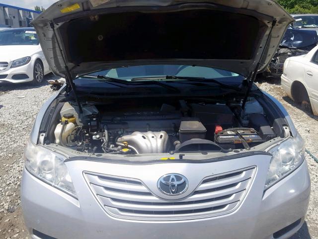 4T1BE46K37U069385 - 2007 TOYOTA CAMRY NEW SILVER photo 7