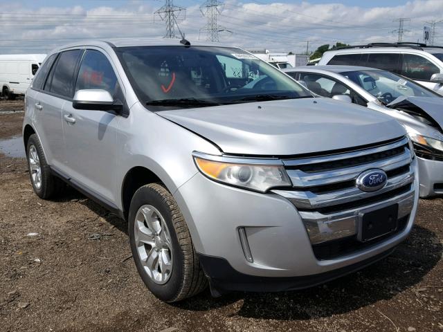 2FMDK3JC4DBC69429 - 2013 FORD EDGE SEL SILVER photo 1