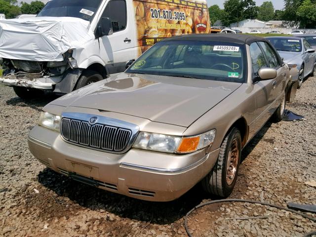 2MEFM75W2YX632725 - 2000 MERCURY GRAND MARQ GOLD photo 2