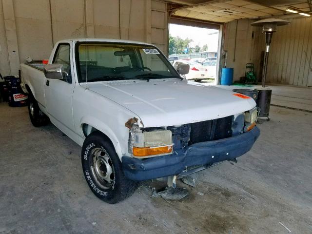 1B7GL26X7SS320445 - 1995 DODGE DAKOTA WHITE photo 1