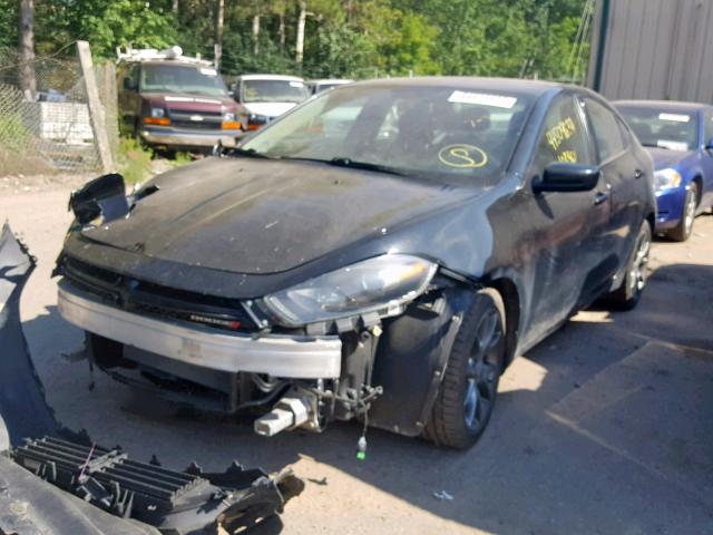 1C3CDFBA0DD336504 - 2013 DODGE DART SXT BLACK photo 2