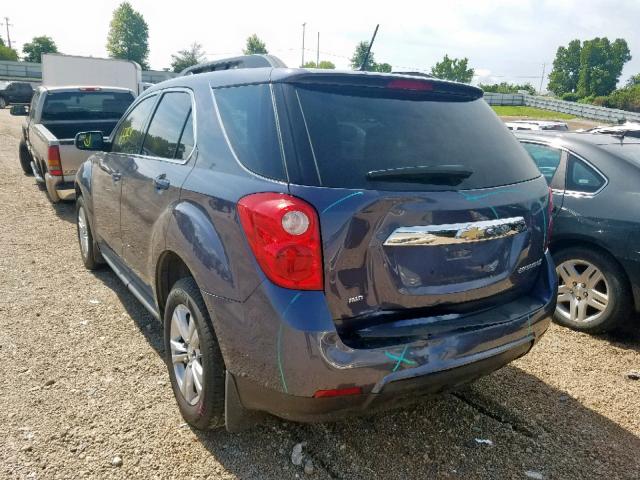 2GNFLFEK2E6123089 - 2014 CHEVROLET EQUINOX LT GRAY photo 3