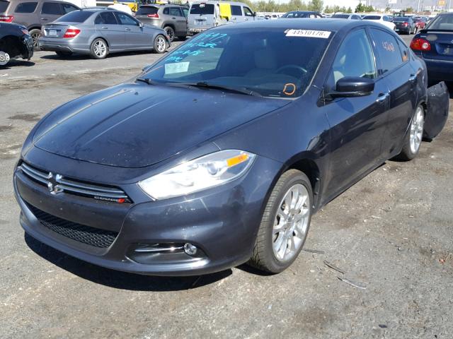 1C3CDFCH7DD711896 - 2013 DODGE DART LIMIT BLACK photo 2