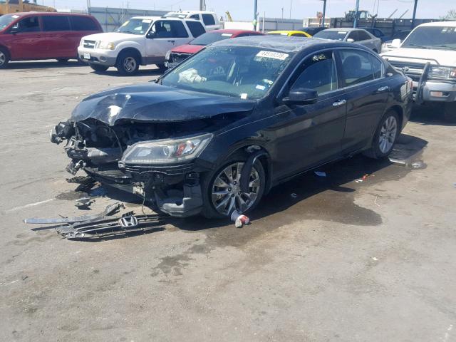 1HGCR2F85EA247206 - 2014 HONDA ACCORD EXL BLACK photo 2