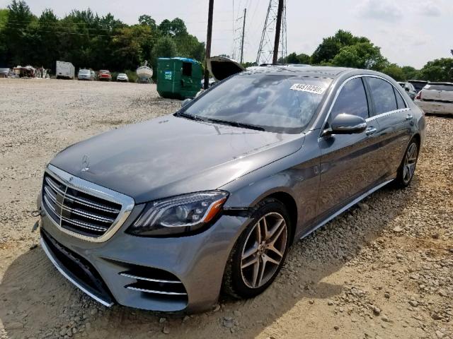 WDDUG8GB1JA407975 - 2018 MERCEDES-BENZ S 560 4MAT GRAY photo 2