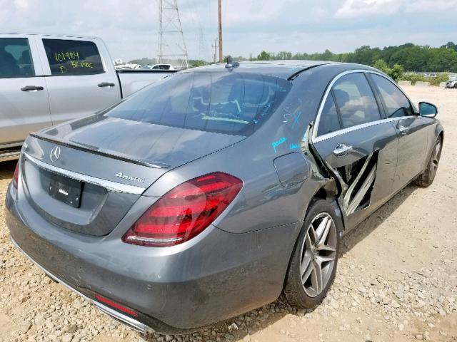 WDDUG8GB1JA407975 - 2018 MERCEDES-BENZ S 560 4MAT GRAY photo 4