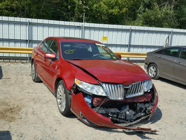 1LNHM93R19G618451 - 2009 LINCOLN MKS RED photo 1