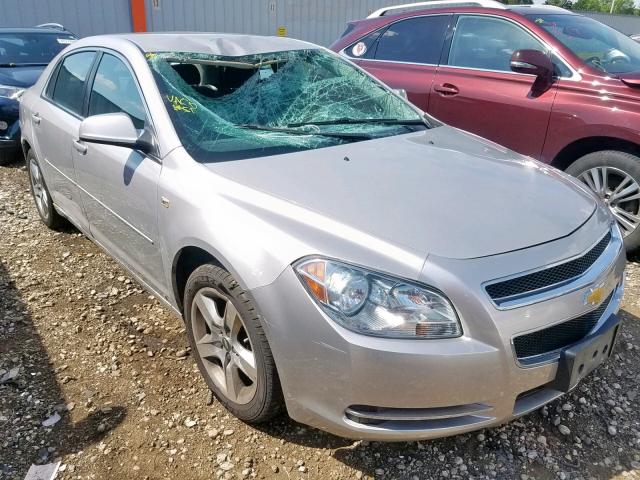 1G1ZH57B58F286031 - 2008 CHEVROLET MALIBU 1LT SILVER photo 1