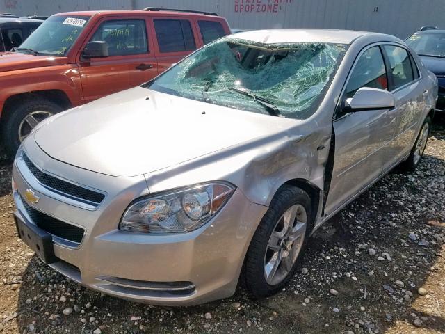 1G1ZH57B58F286031 - 2008 CHEVROLET MALIBU 1LT SILVER photo 2