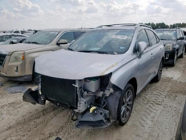 2T2BK1BA1EC239287 - 2014 LEXUS RX 350 SILVER photo 2