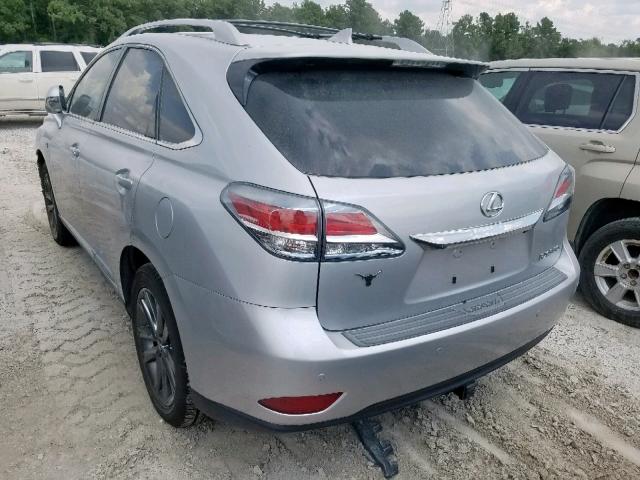 2T2BK1BA1EC239287 - 2014 LEXUS RX 350 SILVER photo 3