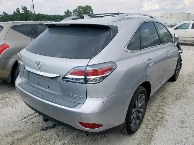 2T2BK1BA1EC239287 - 2014 LEXUS RX 350 SILVER photo 4