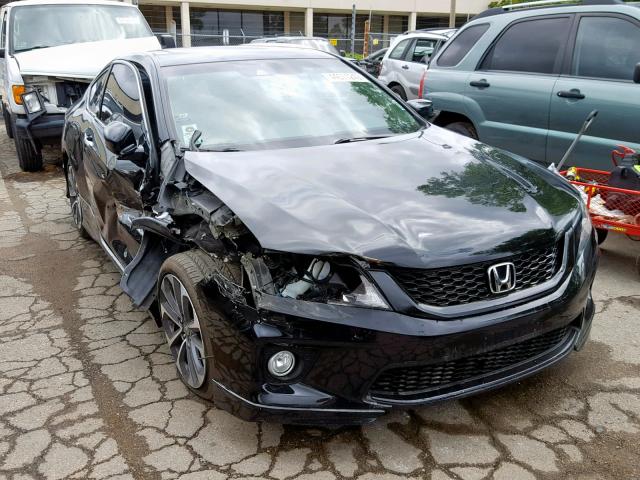 1HGCT2B80DA000553 - 2013 HONDA ACCORD EXL BLACK photo 1