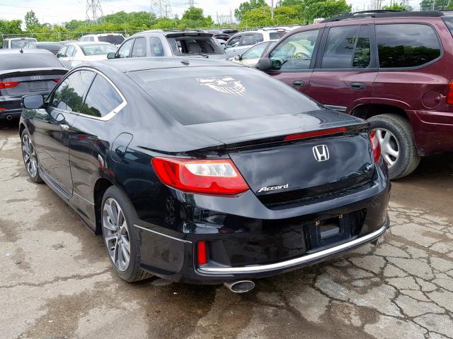 1HGCT2B80DA000553 - 2013 HONDA ACCORD EXL BLACK photo 3