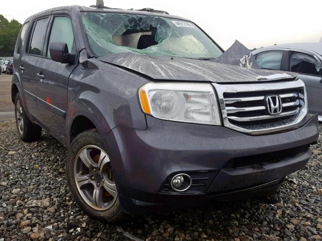 5FNYF3H33FB007360 - 2015 HONDA PILOT SE GRAY photo 1