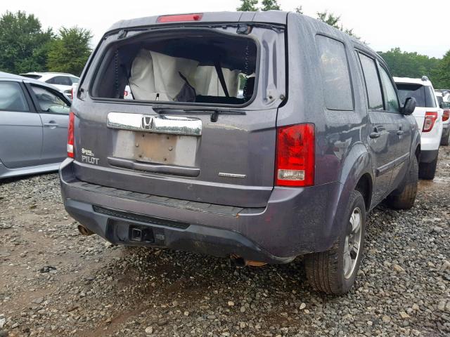 5FNYF3H33FB007360 - 2015 HONDA PILOT SE GRAY photo 4