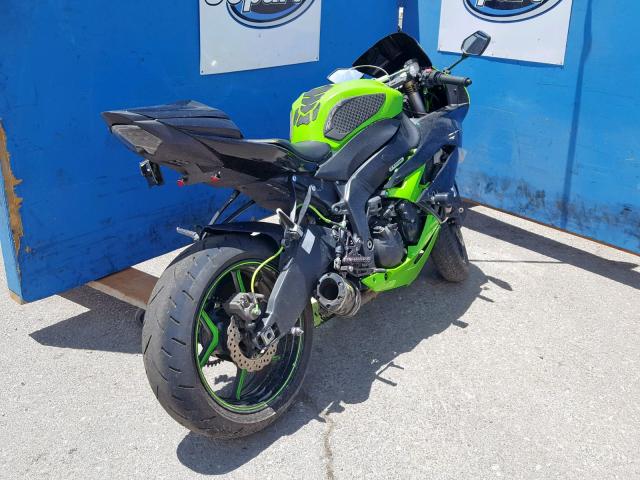 JKAZX4R149A006486 - 2009 KAWASAKI ZX600 R GREEN photo 4